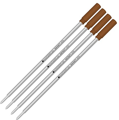Monteverde Soft Roll Kugelschreiber für Cross Kugelschreiber, Braun, 4 Stück