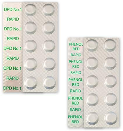 well2wellness 40 Pool Testtabletten Chlor und pH-Wert Bestimmung - je 2 x 10 Stück
