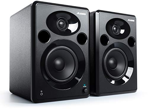 Alesis Elevate 5 MKII - Pareja de altavoces de escritorio y monitores de estudio amplificados, para producción musical, PC/Mac, multimedia, juegos 80 W