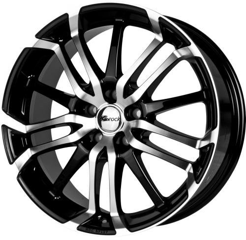 Brock B26 schwarz front-poliert 7,5x17 ET38 5.00x110.00 Hub Hole 65.10 mm - Alu felgen