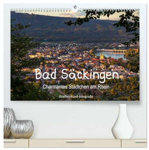 Bad Säckingen - Charmantes Städtchen am Rhein (hochwertiger Premium Wandkalender 2026 DIN A2 quer), Kunstdruck in Hochglanz: Malerischer Ort Bad Säckingen am Rhein (CALVENDO Orte)