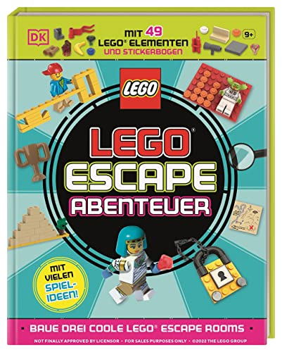 LEGO® Escape Abenteuer: Baue drei coole LEGO® Escape Rooms. Mit 49 LEGO® Elementen und Stickerbogen