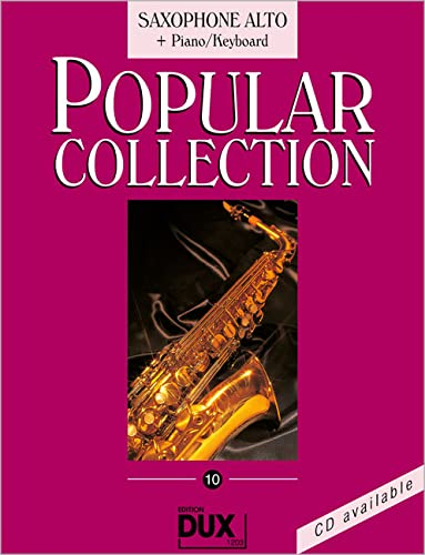 Popular Collection 10: Saxophone Alto Piano/Keyboard