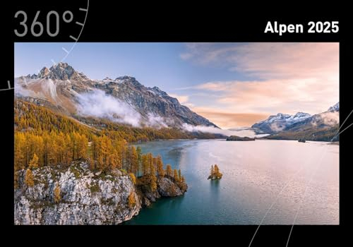 360° Alpen Premiumkalender 2025 (360° Premiumkalender 2025: (50 x 35 cm))
