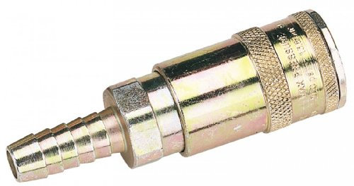 Draper A91T02 Bulk 3/8-Inch Bore Vertex Air Line Coupling with Tailpiece Sold Loose, Blue