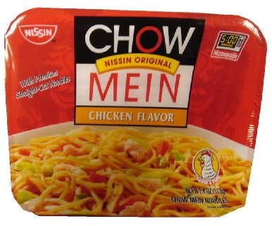 Nissin Chow Mein Q&E Chicken, 4-Ounce Units (Pack of 8)