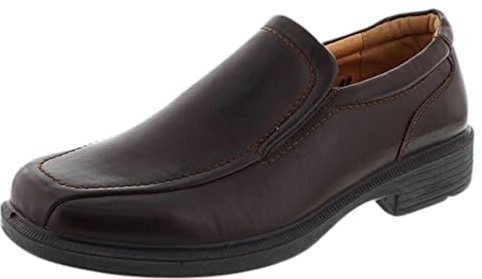 Deer Stags Men's Greenpoint Dress Shoes Comfortable Slip On Formal Loafers for Weddings, Church, Office, Prom / Dark Brown / Men’s 10 Medium