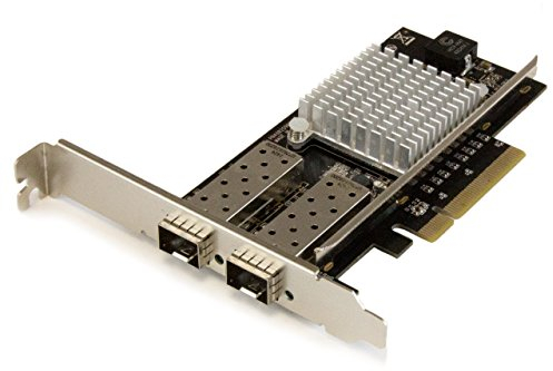 StarTech.com 2 Port 10G LWL Netzwerkkarte mit offenem SFP+ - PCIe, Intel Chip - 2-fach Glasfaser Ethernet Adapter mit Open SFP+