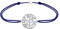 LES POULETTES BIJOUX - Bracelet Lien Arbre de Vie Argent 925 - Bleu