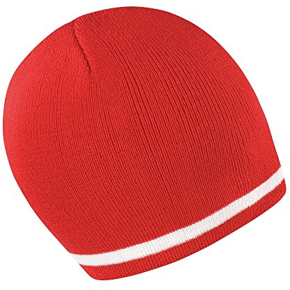 Result Unisex Winter Mütze in Nationalfarben (Einheitsgröße) (Rot/Weiß)