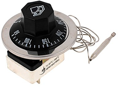 sourcing map Temperaturschalter Thermostat 1NC 1NO AC 250 16A 50-300C für Backofen Kühlschrank