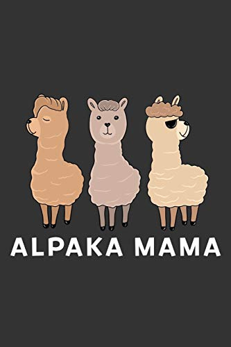 Alpaka Mama: A5 Punkteraster Notizbuch für Tierfrunde, Geschenk für Alpaka, Lama Mamas