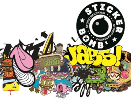 Sticker Bomb: Stickerbuch. By Studio Rarekwai. With ober 250 peelable stickers
