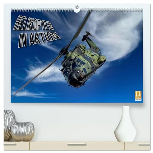 Helikopter in Aktion (hochwertiger Premium Wandkalender 2026 DIN A2 quer), Kunstdruck in Hochglanz: Helikopter, faszinierende Fluggeräte (CALVENDO Technologie)