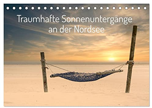Traumhafte Sonnenuntergänge an der Nordsee (Tischkalender 2026 DIN A5 quer), CALVENDO Monatskalender: Zuschauen, wenn die Sonne im Meer versinkt. (CALVENDO Natur)