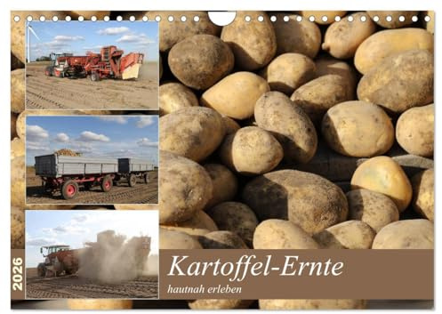 Kartoffel-Ernte - hautnah erleben (Wandkalender 2026 DIN A4 quer), CALVENDO Monatskalender: Landmaschine im Einsatz (CALVENDO Technologie)