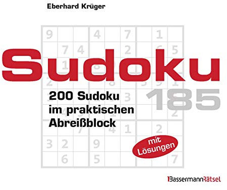 Sudoku Block 185: 200 Sudoku im praktischen Abreißblock