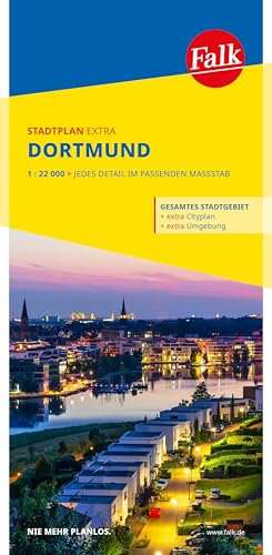 Falk Stadtplan Extra Dortmund 1:22.000: mit Ortsteilen von Bochum, Castrop-Rauxel, Holzwickede, Lünen, Schwerte