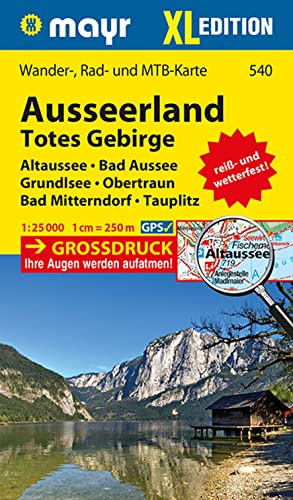 Mayr Wanderkarte Ausseerland, Totes Gebirge XL 1:25.000: Wander-, Rad- und MTB-Karte