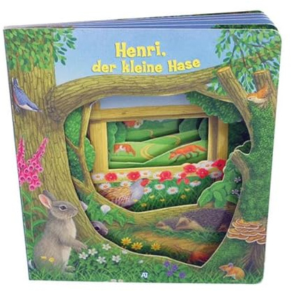 Fenster-Pappenbuch Henri, der kleine Hase