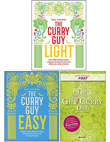 The Curry Guy Light, The Curry Guy Easy, The Slow Cooker Spice-Guy Curry Diet 3 Books Collection Set