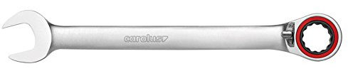 CAROLUS Maul-Ringratschenschlüssel 20 mm, 15 Grad abgewinkelt, umschaltbar, 1 Stück, 1710.0200
