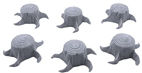 EnderToys Tree Stumps, Terrain Scenery for Tabletop 28mm Miniatures Wargame, 3D Printed and Paintable