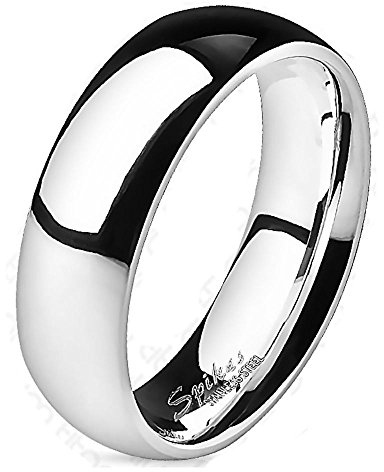 Bungsa 60 (19.1) Ring Titan hochglanzpoliert Silber für Damen und Herren Schmuckring (Ring Damen Fingerring Partnerringe Verlobungsringe Trauringe Damenring Titanring)