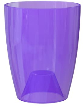FIJI ORCHID POT 12,5CM PURPLE TRANSPARENT
