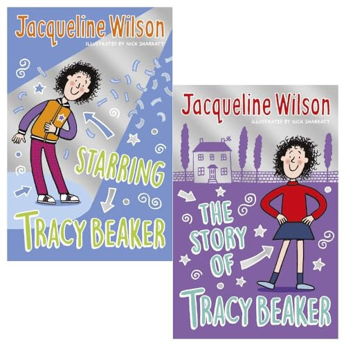 Tracy Beaker 2 Books Collection Set by Jacqueline Wilson (The Story of Tracy Beaker, Starring Tracy Beaker)