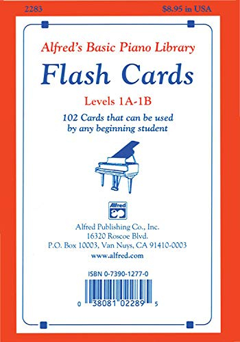 Alfred's Basic Piano Course Flash Cards: Levels 1a & 1b, Flash Cards (Alfred's Basic Piano Library)