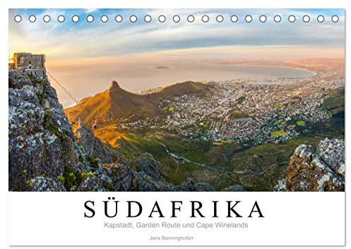 Südafrika: Kapstadt, Garden Route und Cape Winelands (Tischkalender 2025 DIN A5 quer), CALVENDO Monatskalender: Eine Reise an das Kap der Guten Hoffnung. (CALVENDO Orte)