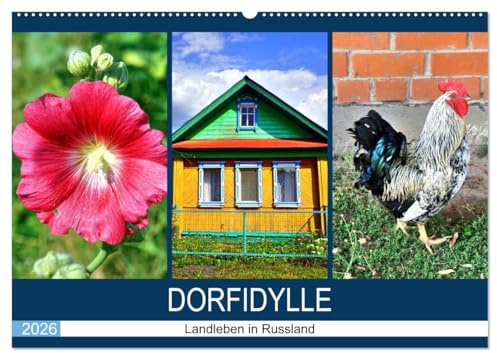 Dorfidylle - Landleben in Russland (Wandkalender 2026 DIN A2 quer), CALVENDO Monatskalender: Impressionen aus einem Dorf in Tschuwaschien (CALVENDO Orte)