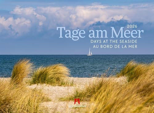Tage am Meer Kalender 2026 | Stilsicherer Küsten-Kalender im Querformat (45x33 cm) | Strände der Ostsee und Nordsee in Deutschland