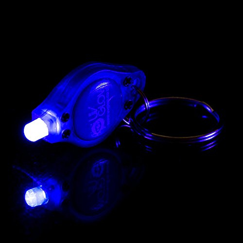 UV Glow - UV Keyring - Blacklight Spy Invisible Ink Torch Light - Also use for Neon Face Paint, Charge Glow in the Dark