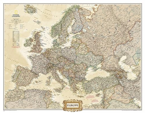 Europe Executive, Enlarged &, Laminated: Wall Maps Continents