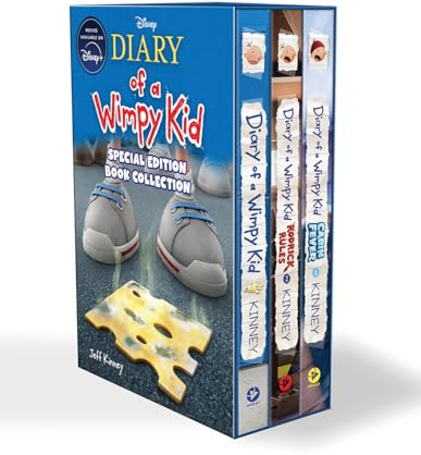 Diary of a Wimpy Kid Book Collection: Diary of a Wimpy Kid, Rodrick Rules, and Cabin Fever (Diary of a Wimpy Kid, 1;2;6)