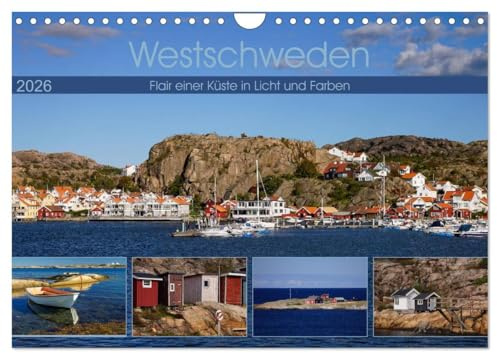 Westschweden - Flair einer Küste in Licht und Farben (Wandkalender 2026 DIN A4 quer), CALVENDO Monatskalender: Stimmungsvolle Eindrücke vom farbenfrohen Küstenland (CALVENDO Orte)