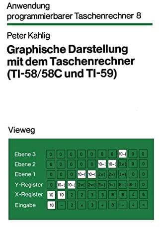 Graphische Darstellung mit dem Taschenrechner ( TI- 58/58 C und TI-59). Mit 88 Programmen, 26 Beispielen