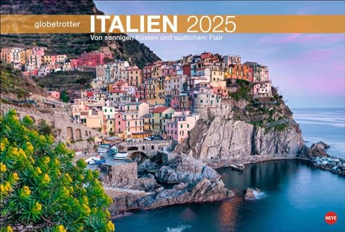 Italien Globetrotter Kalender 2025 - Von sonnigen Küsten und südlichem Flair: Großer Wandkalender mit südlichem Flair und Urlaubsfeeling. ... einfängt. (Globetrotter Reisekalender Heye)