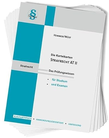 32520 - Karten Strafrecht AT II: Das Prüfungswissern für Studium und Examen (Karteikarten - Strafrecht)