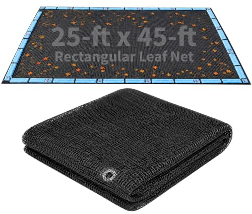 Blue Wave BWC570 Filet rectangulaire pour Piscine creusée Noir 7,6 x 13,7 m