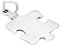 jewellerybox Sterling Silver Puzzle Jigsaw Piece Charm