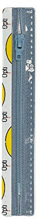 Opti S40-15-00027 Reißverschluss, 100Prozent Polyester, 00027 Blau, 15cm