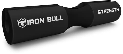 Iron Bull Strength Fortgeschrittenes Kniebeugen-Polster – Hantelstangen-Unterstützung für Kniebeugen – Schutzpolster für Nacken & Schulter (Schwarz)