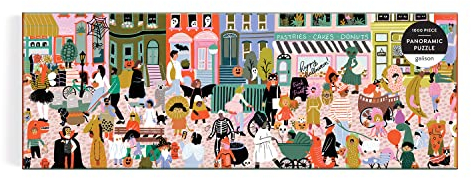 Galison 9780735371972 Fall Parade Aliens Jigsaw Puzzle, Multicoloured, 1000 Pieces