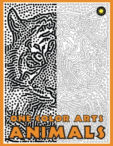 One Color ARTS: New Type of Relaxation & Stress Relief Coloring Book for Adults (One Color Relaxation, Band 5)