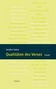 Qualitäten des Verses: Essay