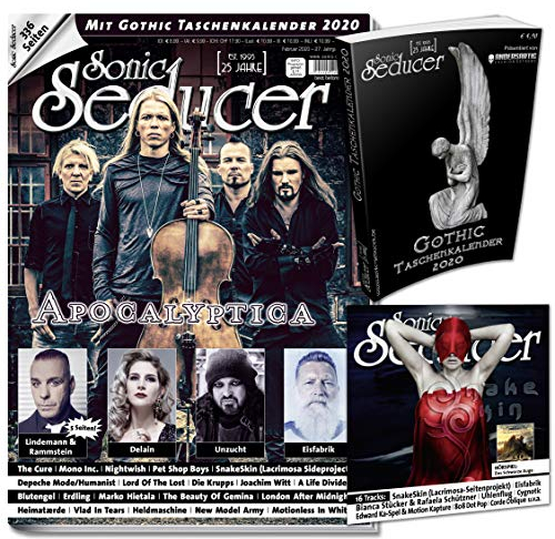 Sonic Seducer 02/2020 + Gothic Taschenkalender 2020 + 16-Track-EP-Album CHS215, im Mag: Nightwish, Mono Inc., Depeche Mode, Apocalyptica, Rammstein ... der CD-Beilage Cold Hands Seduction Vol. 215