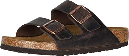 Birkenstock Classic Arizona FL, Unisex-Erwachsene Pantoletten, Braun (Habana), 49 EU